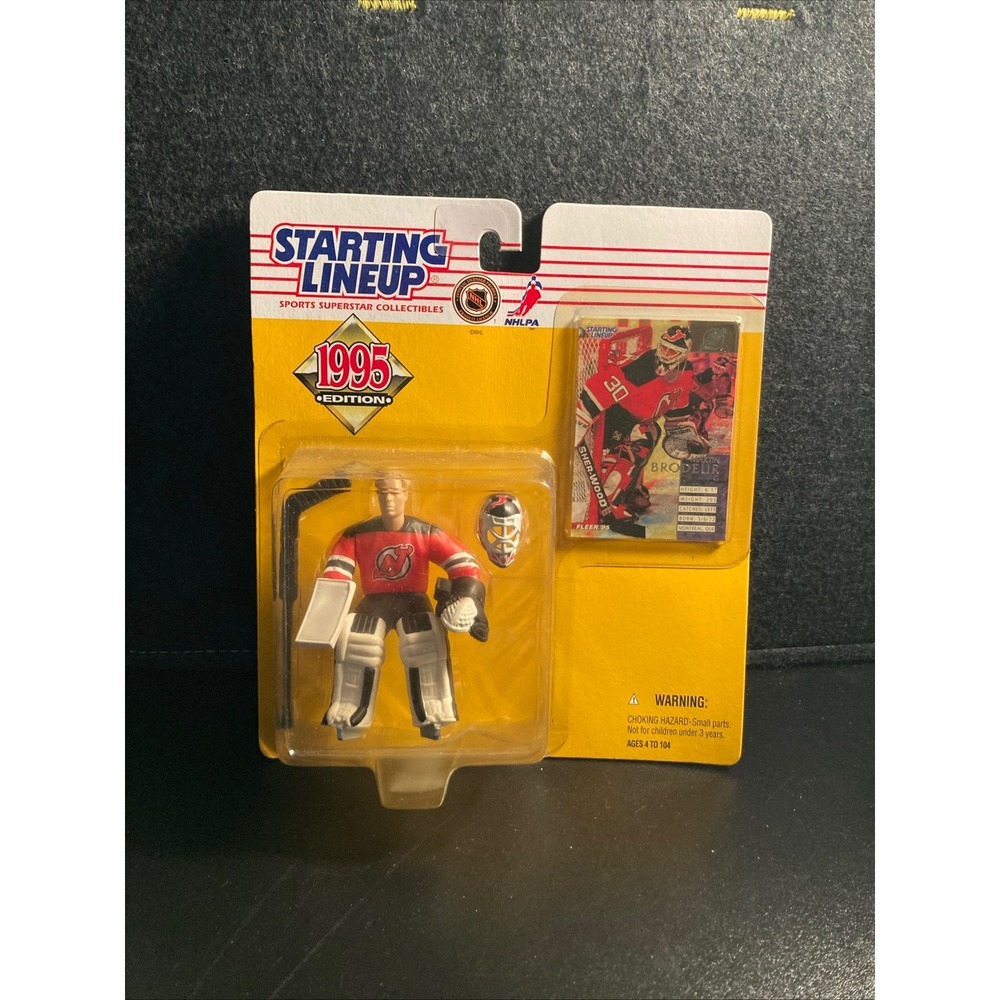 1995 Starting Lineup Martin Brodeur New Jersey Devils Goalie Figure Kenner Fleer